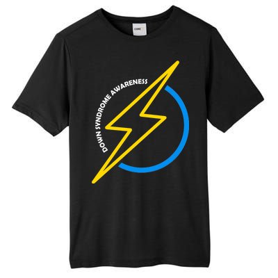 Down Syndrome Awareness Lightning Bolt Tall Fusion ChromaSoft Performance T-Shirt