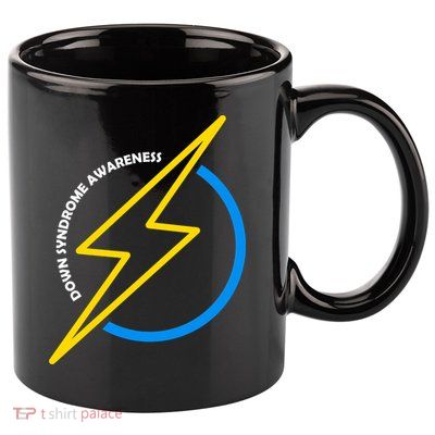 Down Syndrome Awareness Lightning Bolt 11oz C Handle Ceramic Mug