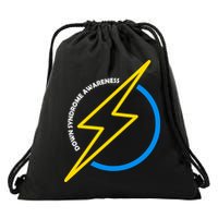 Down Syndrome Awareness Lightning Bolt Drawstring Bag