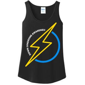 Down Syndrome Awareness Lightning Bolt Ladies Essential Tank