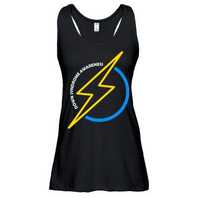 Down Syndrome Awareness Lightning Bolt Ladies Essential Flowy Tank