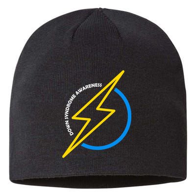 Down Syndrome Awareness Lightning Bolt Sustainable Beanie