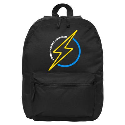 Down Syndrome Awareness Lightning Bolt 16 in Basic Backpack