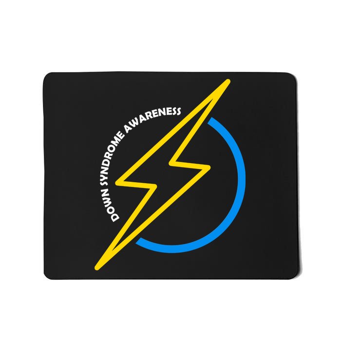 Down Syndrome Awareness Lightning Bolt Mousepad