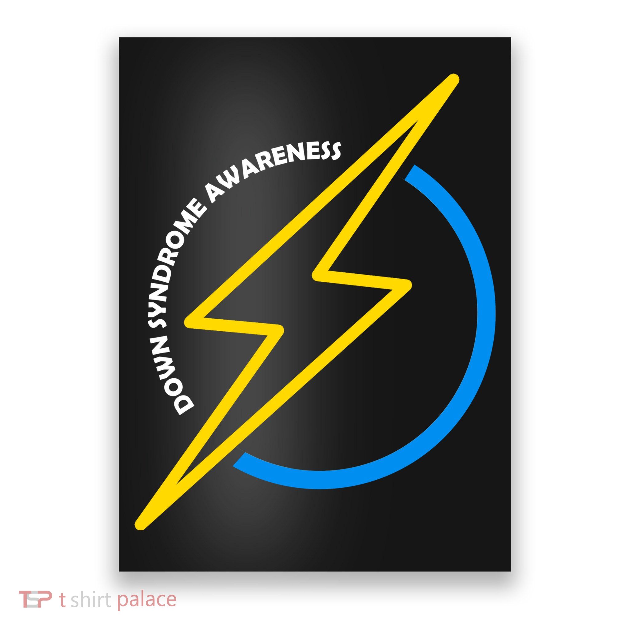 Down Syndrome Awareness Lightning Bolt Poster