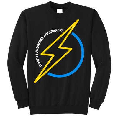 Down Syndrome Awareness Lightning Bolt Tall Sweatshirt