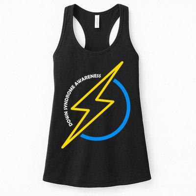 Down Syndrome Awareness Lightning Bolt Womens Tank Top