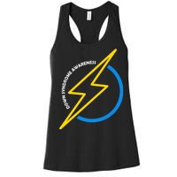 Down Syndrome Awareness Lightning Bolt Women's Racerback Tank