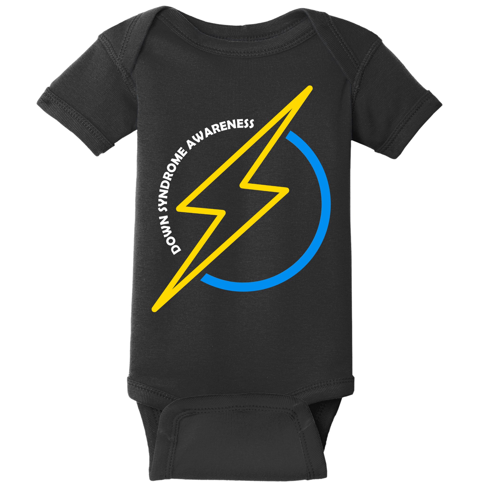 Down Syndrome Awareness Lightning Bolt Baby Bodysuit