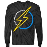 Down Syndrome Awareness Lightning Bolt Tie-Dye Long Sleeve Shirt