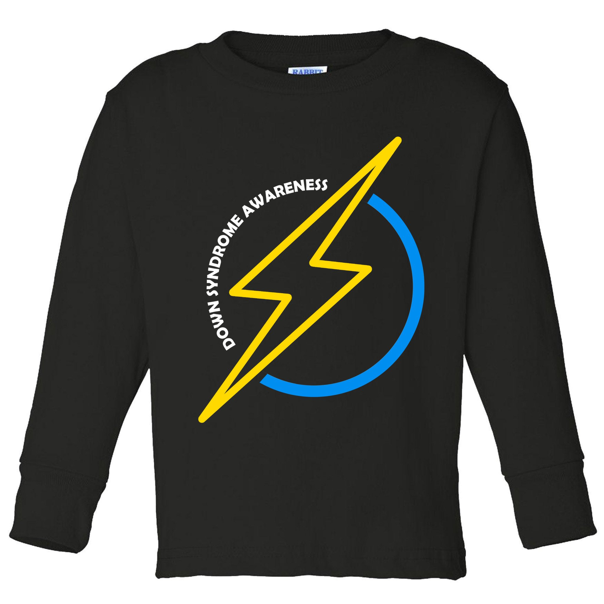 Down Syndrome Awareness Lightning Bolt Toddler Long Sleeve Shirt