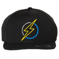 Down Syndrome Awareness Lightning Bolt Wool Snapback Cap