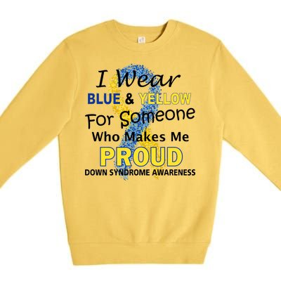 Down Syndrome Awareness Makes Me Proud Premium Crewneck Sweatshirt