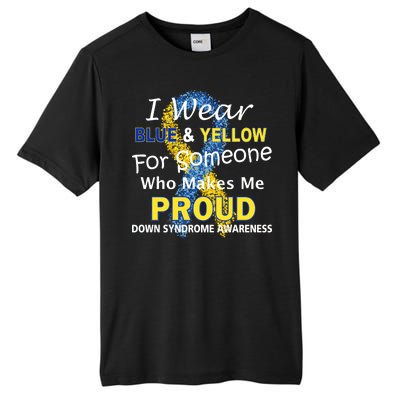 Down Syndrome Awareness Makes Me Proud Tall Fusion ChromaSoft Performance T-Shirt