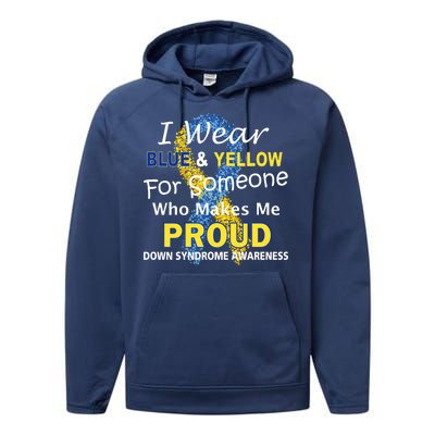 Down Syndrome Awareness Makes Me Proud Performance Fleece Hoodie