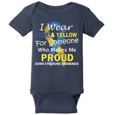 Down Syndrome Awareness Makes Me Proud Baby Bodysuit