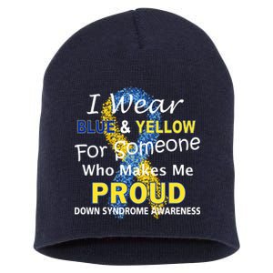 Down Syndrome Awareness Makes Me Proud Short Acrylic Beanie