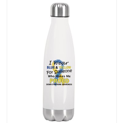 Down Syndrome Awareness Makes Me Proud Stainless Steel Insulated Water Bottle