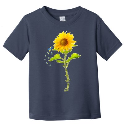 Down Syndrome Awareness Sunflower Toddler T-Shirt