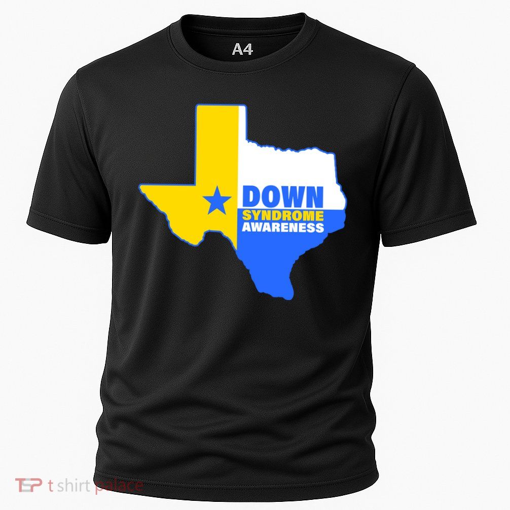 Down Syndrome Awareness Texas State Cooling Performance Crew T-Shirt
