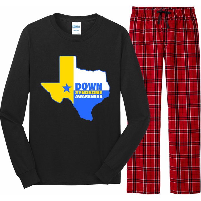 Down Syndrome Awareness Texas State Long Sleeve Pajama Set