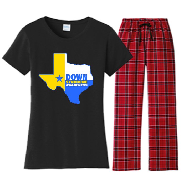 Down Syndrome Awareness Texas State Women's Flannel Pajama Set