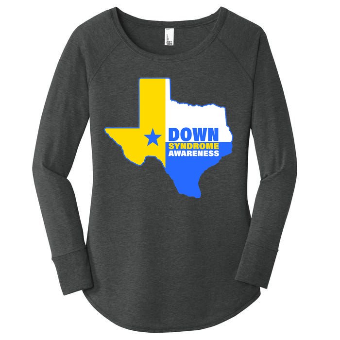 Down Syndrome Awareness Texas State Women's Perfect Tri Tunic Long Sleeve Shirt