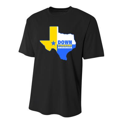 Down Syndrome Awareness Texas State Youth Performance Sprint T-Shirt