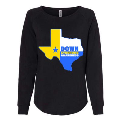 Down Syndrome Awareness Texas State Womens California Wash Sweatshirt