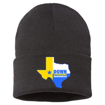 Down Syndrome Awareness Texas State Sustainable Knit Beanie