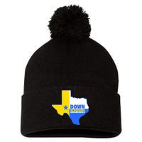 Down Syndrome Awareness Texas State Pom Pom 12in Knit Beanie