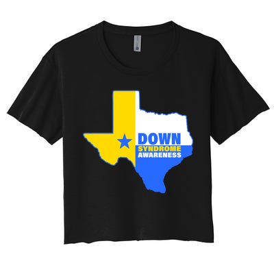 Down Syndrome Awareness Texas State Women's Crop Top Tee