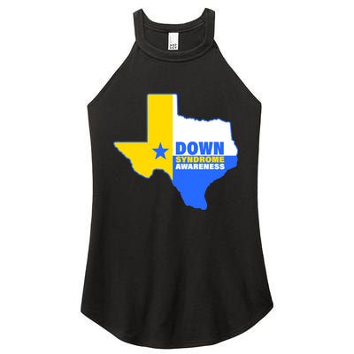 Down Syndrome Awareness Texas State Women's Perfect Tri Rocker Tank