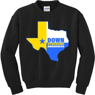 Down Syndrome Awareness Texas State Kids Sweatshirt