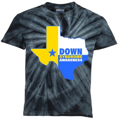 Down Syndrome Awareness Texas State Kids Tie-Dye T-Shirt