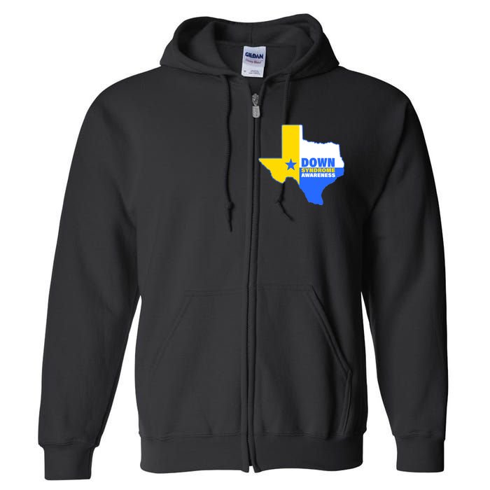 Down Syndrome Awareness Texas State Full Zip Hoodie