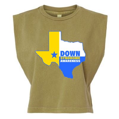 Down Syndrome Awareness Texas State Garment-Dyed Women's Muscle Tee