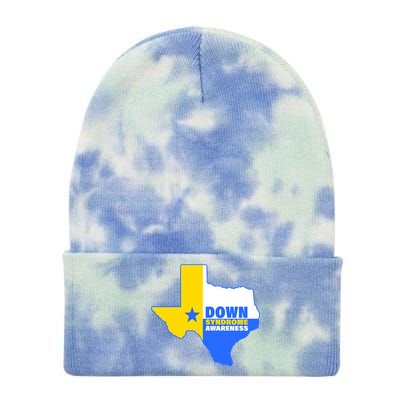 Down Syndrome Awareness Texas State Tie Dye 12in Knit Beanie