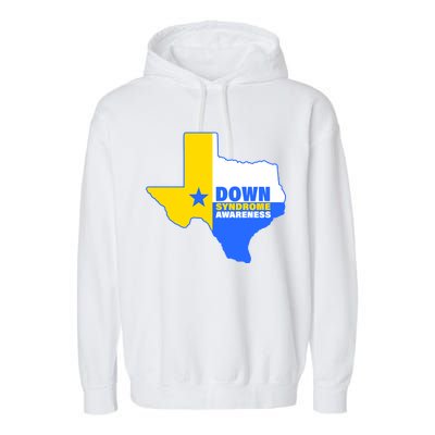 Down Syndrome Awareness Texas State Garment-Dyed Fleece Hoodie