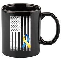 Down Syndrome Awareness USA Flag 11oz C Handle Ceramic Mug