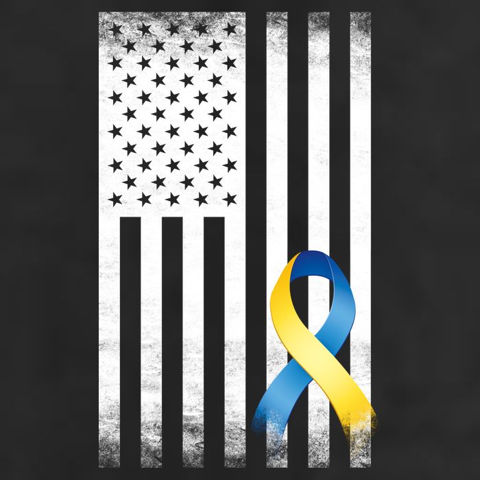 Down Syndrome Awareness USA Flag 11oz C Handle Ceramic Mug