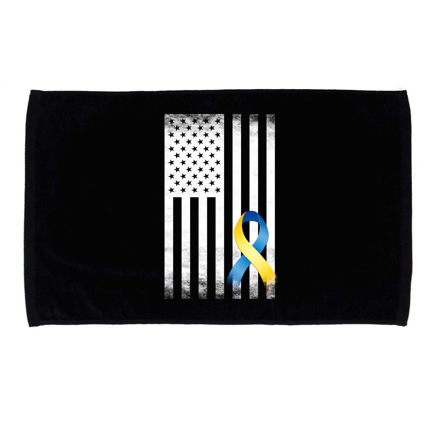 Down Syndrome Awareness USA Flag Microfiber Hand Towel