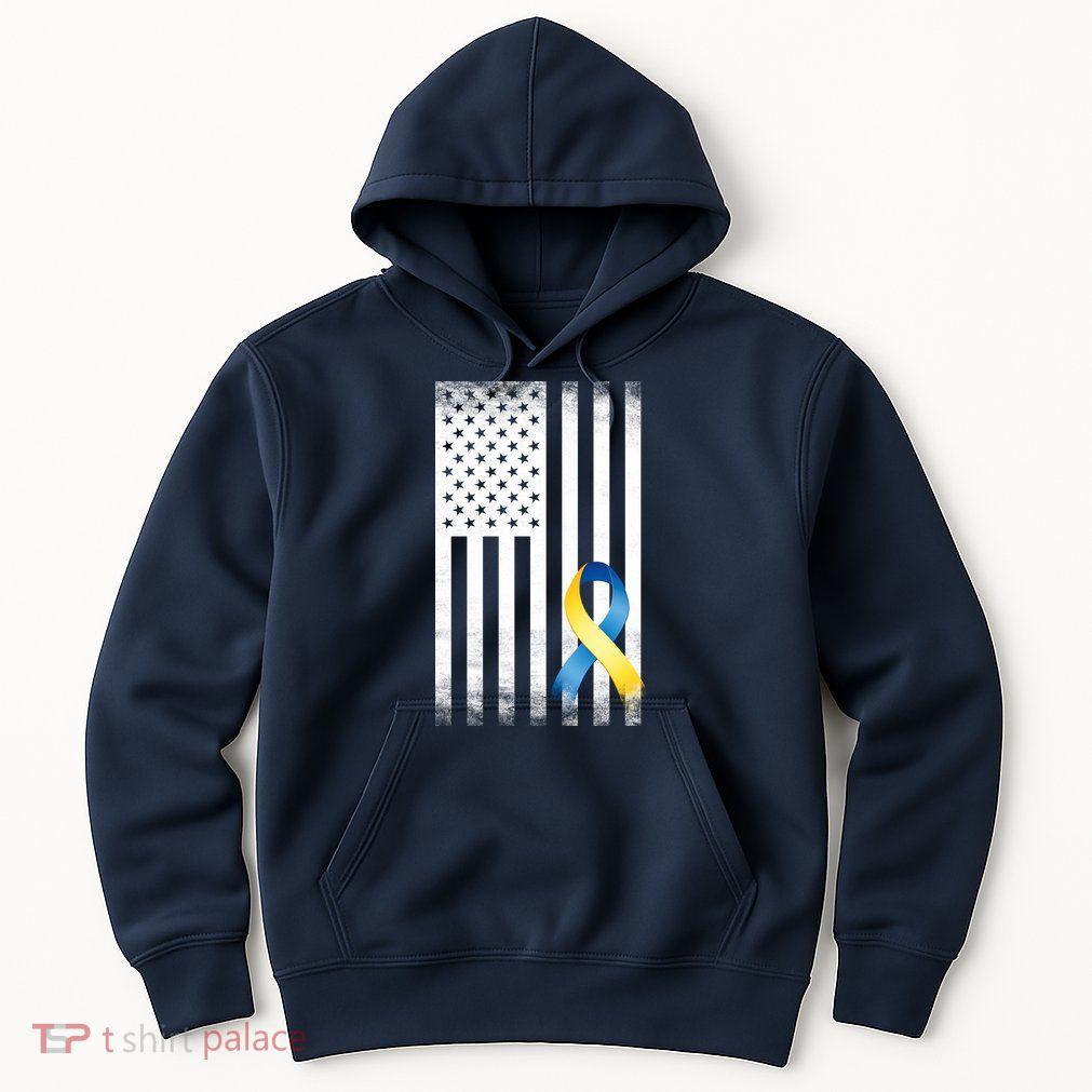 Down Syndrome Awareness USA Flag Hoodie