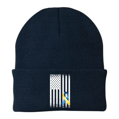 Down Syndrome Awareness USA Flag Knit Cap Winter Beanie