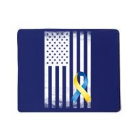 Down Syndrome Awareness USA Flag Mousepad