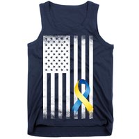 Down Syndrome Awareness USA Flag Tank Top