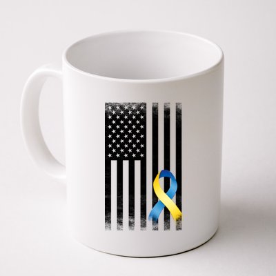 Down Syndrome Awareness USA Flag Coffee Mug