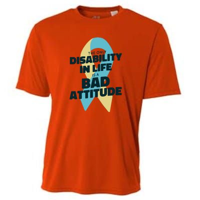 Down Syndrome Bad Attitude Cooling Performance Crew T-Shirt