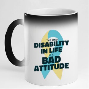 Down Syndrome Bad Attitude 11oz Black Color Changing Mug