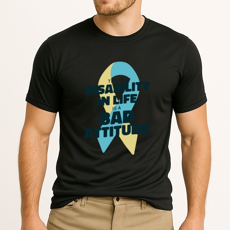 Down Syndrome Bad Attitude Cooling Performance Crew T-Shirt
